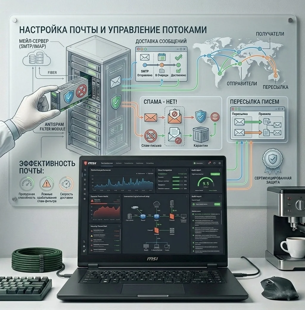 Настройка почты, защита от спама