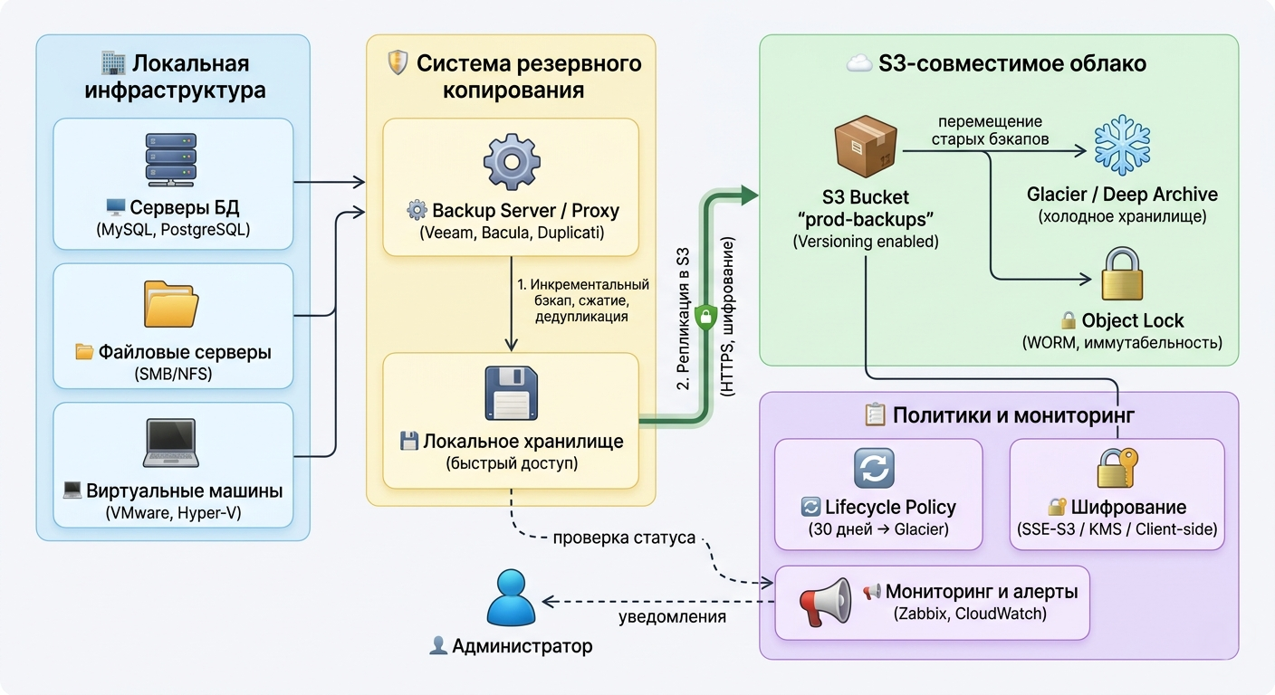 Схема резервного копирования
